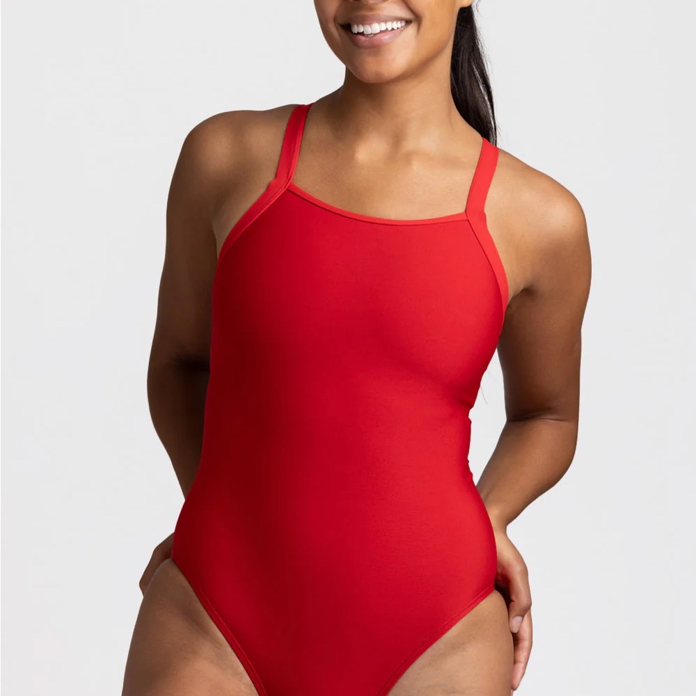 Jolyn Red One Piece Swimsuit